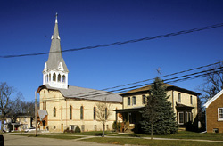 Zion Evangelical Lutheran Church and Parsonage, a Building.