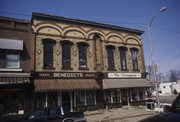 242-246 MAIN ST (250 MAIN ST), a Romanesque Revival opera house/concert hall, built in Darlington, Wisconsin in 1883.