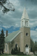 414 WATER ST, a Early Gothic Revival church, built in Cambridge, Wisconsin in 1853.