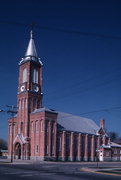 516 BRAZEAU AVE, a Romanesque Revival church, built in Oconto, Wisconsin in 1899.