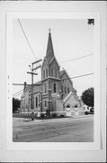 N NASH AND EMBARASS ST, a Early Gothic Revival church, built in Hortonville, Wisconsin in 1897.