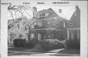 1328 DEANE BLVD, a Prairie School house, built in Racine, Wisconsin in 1925.