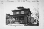 753 S 22ND ST, a American Foursquare house, built in Milwaukee, Wisconsin in 1908.