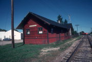 100 E MAIN ST, a Queen Anne depot, built in Waunakee, Wisconsin in 1896.