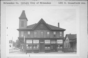 1201-1205 W GREENFIELD AVE, a Queen Anne tavern/bar, built in Milwaukee, Wisconsin in 1884.