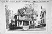 1504-1506 N WARREN, a Early Gothic Revival duplex, built in Milwaukee, Wisconsin in 1909.
