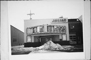 513 BROADWAY, a Art/Streamline Moderne theater, built in Baraboo, Wisconsin in 1938.