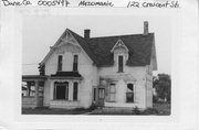 122 CRESCENT ST, a Gabled Ell house, built in Mazomanie, Wisconsin in 1884.