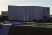 20869 S 12th ST (500 S 12TH ST), a Brutalism meeting hall, built in Galesville, Wisconsin in 1963.