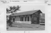 109 S Park St, a Italianate depot, built in Belleville, Wisconsin in 1888.
