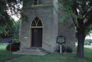 N12806 FOND DU LAC AVE, a Early Gothic Revival church, built in Germantown, Wisconsin in 1862.