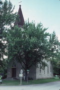 N12806 FOND DU LAC AVE, a Early Gothic Revival church, built in Germantown, Wisconsin in 1862.