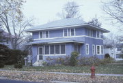 217 E LAKE ST, a American Foursquare house, built in Waupaca, Wisconsin in 1915.