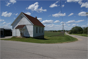 NW CNR OF STATE HIGHWAY 73 AND KOSHKONONG RD, a Front Gabled town hall, built in Christiana, Wisconsin in 1911.