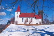 2738 220th St, a Early Gothic Revival church, built in Laketown, Wisconsin in 1879.