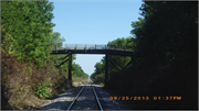 Five Corner Road over WSOR railroad tracks, .25 miles south of the intersection of Five Corner Road and CTH K, a wood bridge, built in Jefferson, Wisconsin in 1960.