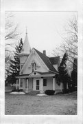 203 BRODHEAD ST, a Early Gothic Revival house, built in Mazomanie, Wisconsin in 1857.