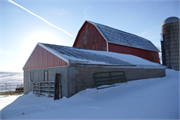 28768 STH 27, a Astylistic Utilitarian Building barn, built in Eastman, Wisconsin in 1900.