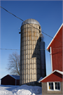 28768 STH 27, a Astylistic Utilitarian Building silo, built in Eastman, Wisconsin in 1900.