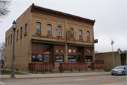 16 & 18 6TH AVENUE, a Commercial Vernacular retail building, built in New Glarus, Wisconsin in 1893.