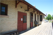1213 S Main St, a Italianate depot, built in Lake Mills, Wisconsin in 1895.