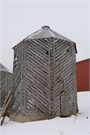 28175 STH 27, a Astylistic Utilitarian Building corn crib, built in Eastman, Wisconsin in 1900.
