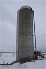 28175 STH 27, a Astylistic Utilitarian Building silo, built in Eastman, Wisconsin in 1900.