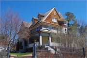 108 N 3RD ST, a Queen Anne house, built in Bayfield, Wisconsin in 1892.