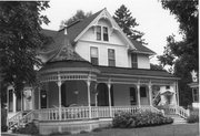 118 N PAGE ST, a Queen Anne house, built in Stoughton, Wisconsin in 1886.