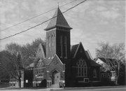 401 W MAIN ST, a Early Gothic Revival church, built in Stoughton, Wisconsin in 1904.