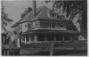 111 SCOTT AVE (AKA CORNER OF PARKER ST AND SCOTT ST), a Queen Anne house, built in Prairie Farm, Wisconsin in 1898.