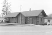 100 E MAIN ST, a Queen Anne depot, built in Waunakee, Wisconsin in 1896.