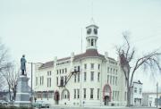 105 N DICKASON BLVD, a Romanesque Revival city hall, built in Columbus, Wisconsin in 1892.