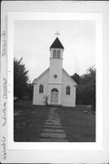 E 266 OJIBIWA, a Greek Revival church, built in La Pointe, Wisconsin in 1901.