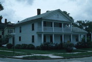 421 CASS ST, a Greek Revival house, built in De Pere, Wisconsin in 1854.