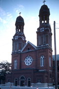 140 S MONROE AVE, a Romanesque Revival church, built in Green Bay, Wisconsin in 1876.