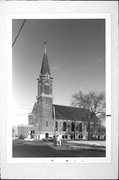 702 N Baird St, a Romanesque Revival church, built in Green Bay, Wisconsin in 1910.