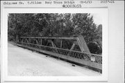 TILDEN RD OVER DUNCAN CREEK, BELOW TILDEN MILLPOND, a NA (unknown or not a building) pony truss bridge, built in Tilden, Wisconsin in 1934.