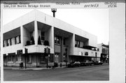 100-110 N BRIDGE ST, a Neoclassical/Beaux Arts retail building, built in Chippewa Falls, Wisconsin in 1916.