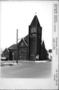 201 W CENTRAL ST, a Romanesque Revival church, built in Chippewa Falls, Wisconsin in 1892.