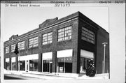 26 W GRAND AVE, a Commercial Vernacular automobile showroom, built in Chippewa Falls, Wisconsin in 1924.