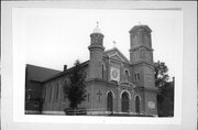 812 PEARL ST, a Romanesque Revival church, built in Chippewa Falls, Wisconsin in 1884.