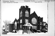 1102 SUPERIOR ST, a Late Gothic Revival church, built in Chippewa Falls, Wisconsin in 1922.