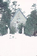 MCLEISH RD, W SIDE, .1 M S OF DURWARD GLEN RD, a Early Gothic Revival church, built in Caledonia, Wisconsin in 1866.