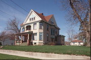 217 PORTAGE ST, a Queen Anne house, built in Lodi, Wisconsin in 1884.