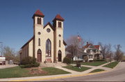 203 PORTAGE ST, a Early Gothic Revival church, built in Lodi, Wisconsin in 1873.