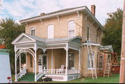 223 W PLEASANT ST, a Italianate house, built in Portage, Wisconsin in 1877.