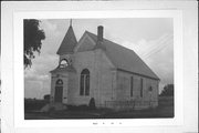 SE CNR OF COUNTY HIGHWAY'S DG AND G, a Queen Anne church, built in Courtland, Wisconsin in 1899.