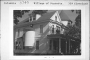 329 N CLEVELAND, a Queen Anne house, built in Poynette, Wisconsin in .
