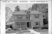 416 N WASHINGTON ST, a Two Story Cube house, built in Watertown, Wisconsin in 1895.